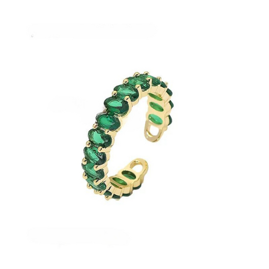 Open Emerald Ring